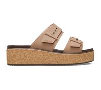 Crocs Femme Brooklyn Cork Buckle Sandales, Milk Chocolate, 34/35 EU