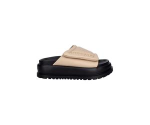 Mules compensées Vegan Nylon Buffalo Palma Velcro Beige 40