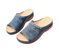 Mules creuses larges à bout ouvert pour femme, semelle épaisse, confortable, chaussures plates légères antidérapantes pour randonnée en montagne et excursion en plein air, noir foncé, 39 EU