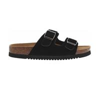 Mules cuir nubuck Refresh noir - Femme - Cuir - Noires 37