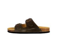 Mules Cuir Plakton Beta - Castor/Vert 36