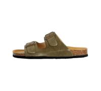 Mules Cuir Plakton Beta - Femme - Kaki - Vert - À Enfiler/Brides/Boucles 36