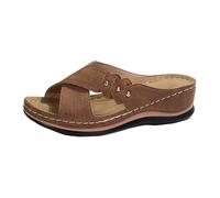 Mules d'été pour femme - Sandales orthopédiques confortables - Mules et mules élégantes - Sandales à claquettes - Semelle intérieure amovible - Pantoufles de bain avec semelle intérieure