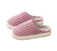 Mules d'hiver à plateforme pour femme - Chaussons en feutre avec semelle en caoutchouc, lilas, 36 EU