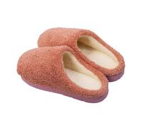 Mules douillettes à plateforme pour femme, Rose, 42 EU