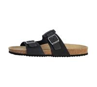Mules en cuir noir pour homme Geox Ghita - Fermeture à bride - Confort exceptionnel 43