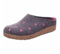 Mules en laine bouillie Haflinger Couriccini pour femme - Gris 36