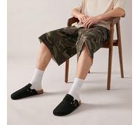 Mules en liège noires pour homme pour un usage quotidien - Chaussures confortables avec semelle en pomme de terre, idéales comme cadeau pour le Nouvel An, la Saint-Valentin et l'été EUR39,EUR40,EUR41,