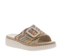 Rieker Mule 69253 Femme beige/bleu/vert/rose Taille 42