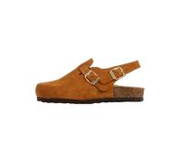 Mules enfant - THE DIVINE FACTORY - Noga Boreali BS Edge - Camel - Cuir - Brides réglables 30