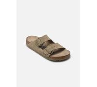 Mules Birkenstock Arizona Cuir Suede Soft Footbed W Vert - 38