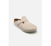 Mules et sabots Birkenstock Boston Suede - Narrow pour 37 Blanc