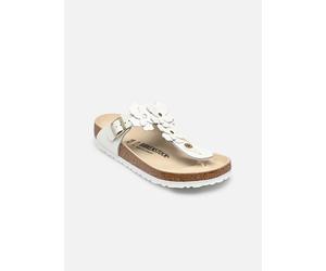 Mules et sabots Birkenstock Gizeh Flowers Embellishment - Regular pour Femme 40 Blanc