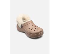 Sabots femmes Crocs Cls Platfm Lined Fuzz Strap Cg Beige 42 / 43