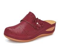 Mules et Sabots Femme à Bout Fermé Chassures de Marche Randonnée eté Mode Sandales de Plage Confort Anti-Dérapant Bout Fermé Claquettes Confortable Rome Orthopedique Sandales et Nu-pieds Femme