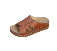 Mules et Sabots Femme Bout Ouvert Confortable Sandales Femmes Orthopédique Compensées Poisson Bouche Pantoufles Sandale Été Chaussures LéGèRes et Respirantes Sabot de Plage Chaussons Orthopédiques