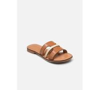 Geox Femme D Maddalusiac P Sandales Plates, Camel Papyrus, 41 EU