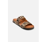 Geox Femme D New Brionia B C Sandales Plates, Lt Sand Black, 37 EU