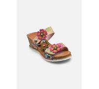 LAURA VITA Mules en Cuir pour Femmes Bonito 31, Pointure:38 EU, La Couleur:Beige