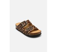 Mules et sabots Plakton CP BETA WEST LEOPARD pour Femme 37 Marron