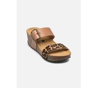 Mules et sabots Plakton SO ROCK LEOPARD pour Femme 36 Marron