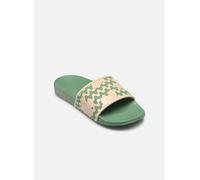Claquettes Roxy Slippy Print vert clair rose femme - 39