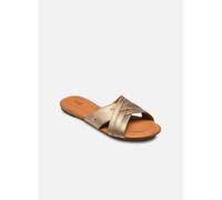 Mules et sabots UGG W KENLEIGH SLIDE pour Femme 36 Or et bronze