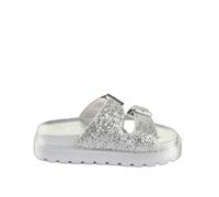 Mules femme Buffalo Raya Ari Glam - Vegan Glitter - silver 40