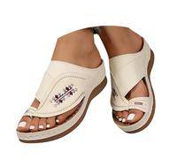 mules femme été confortable,Sandales à plateforme brodées à carreaux femmes,confortables et décontractées,semelle intérieure rembourrée Disponibles en pointures entières Sandale Plates(White,37)