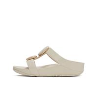 Mules femme FitFlop Fino Marbled-Stone H-Bar Beige 40