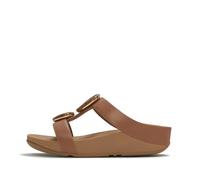 Mules femme FitFlop Fino Marbled-Stone H-Bar Marron 41