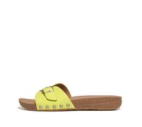 Fitflop Iqushion Adjustable Buckle Leather Slides Marron EU 37 Femme