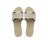 Mules femme Havaianas You Trancoso Premium - beige/or - Ouvert - A enfiler - Textile/Synthétique 35/36
