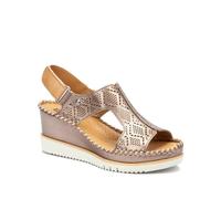 Pikolinos Sandales AGUADULCE – semelles compensées en cuir – Femme Color Stone
