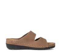 Tamaris Mules femme 1-27510-41 en cuir, talon compensé Taupe 41 EU