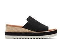 TOMS Sandales décontractées 10019736 pour femme, Toile lourde noire, 40 EU