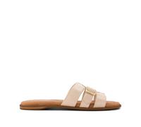 TOMS Sol Mule Sandales en cuir doré pour femme, or, 38.5 EU