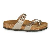 Birkenstock Femme Passe-Pouces Mayari Birko-Flor Graceful Sandale, Marron Taupe, 36 EU Large