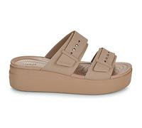 Crocs Femme Brooklyn Buckle Low Wedge Sandales, Latte, 36/37 EU