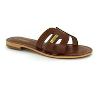 Les Tropéziennes Mules pour femme Damia en cuir Marron Taille 39