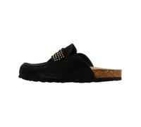 Mules mocassin - THE DIVINE FACTORY - Noga Gassirette Clous - Cuir - Semelle synthétique - Noir 37