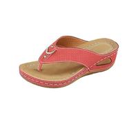 Mules orthopédiques pour femme - Semelles plates et douces - Tongs avec semelle intérieure - Pantoufles confortables - Avec bout ouvert - Légères et élégantes - Exquis confortables - Sandales