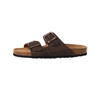 Mules Plate Cuir Tamaris - Marron Pull Up 41