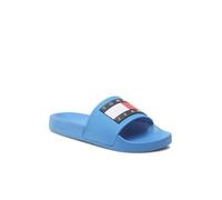 Mules plates à gros logo - Tommy Jeans - Femme - Bleu 37