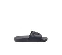 Mules plates en PVC avec logo Emporio Armani - Gris 40