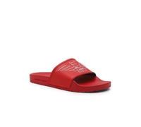 Mules plates en PVC avec logo imprimé Emporio Armani - Rouge - Homme 46