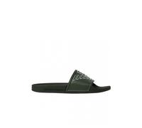 Mules plates en PVC vert avec logo incrusté - Emporio Armani - Homme 39