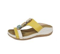 Mules pour femme avec semelle intérieure : sandales orthopédiques confortables sandales romaines en cuir PU mules à lanières mules de jardin pantoufles d'été pantoufles antidérapantes pantoufles de