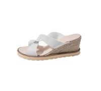 Mules pour femme avec talon - Espadrilles - Sandales à plateforme - Sandales compensées à bout ouvert - Sandales compensées - Sandales à talons hauts - Chaussures d'été - Chaussures de plage, beige,