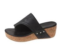 Mules pour femme - Sandales à bout ouvert - Sandales larges - Sandales à enfiler - Chaussures d'été - Chaussures de loisirs - Légères - Sandales de plage - Pour l'intérieur et l'extérieur - Sandales
